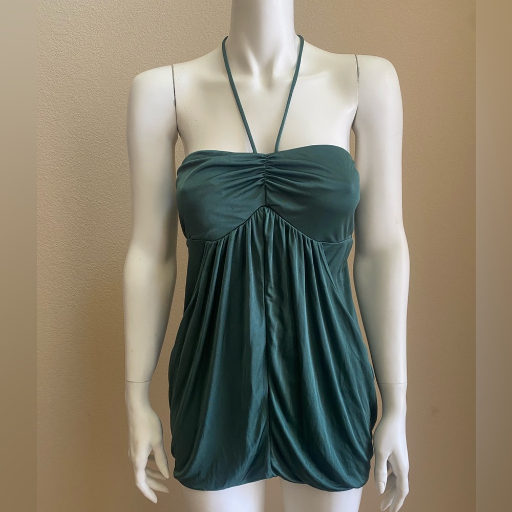 Victoria’s Secret green vintage y2k gooey drape halter top green medium